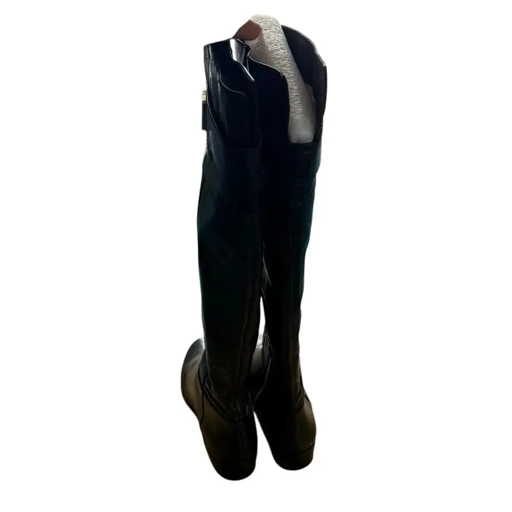 Michael Kors Devenport Boots Leather Knee High Women's Size 6M